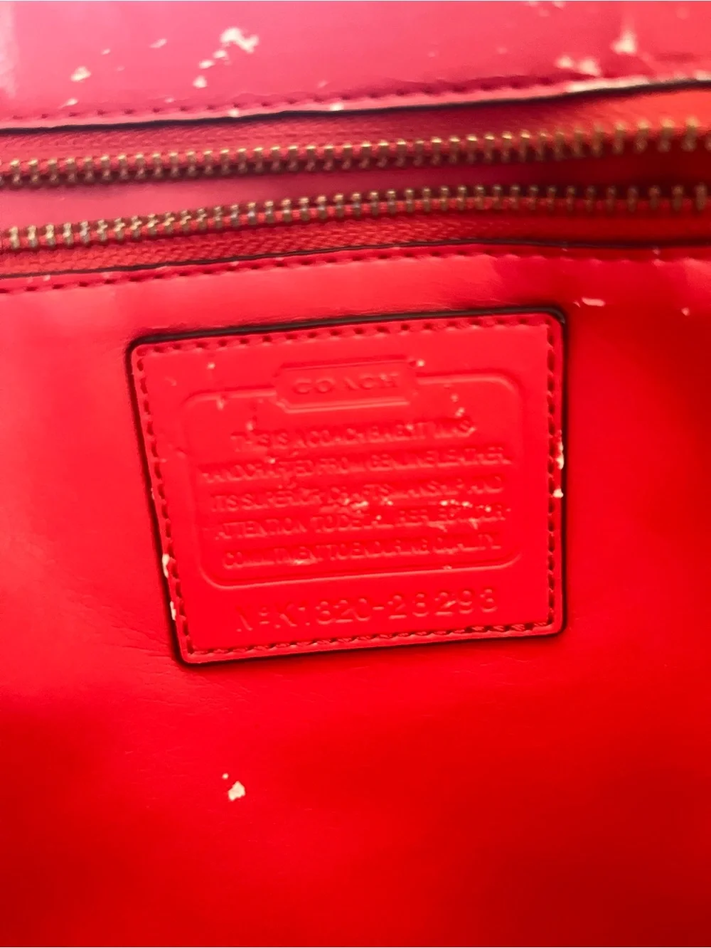 Coach Croc-Embossed Leather Tote in Cognac Brown - Picture 7 of 13